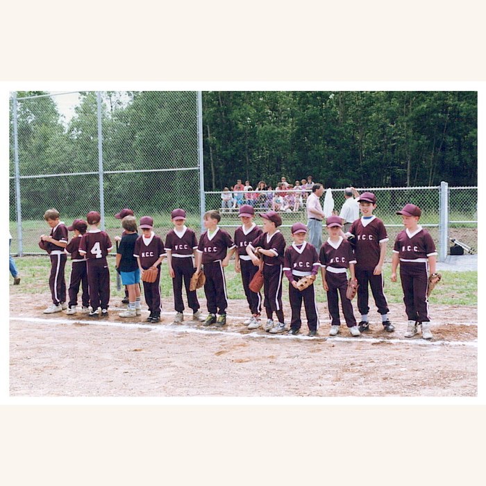 Youth baseball team lineup