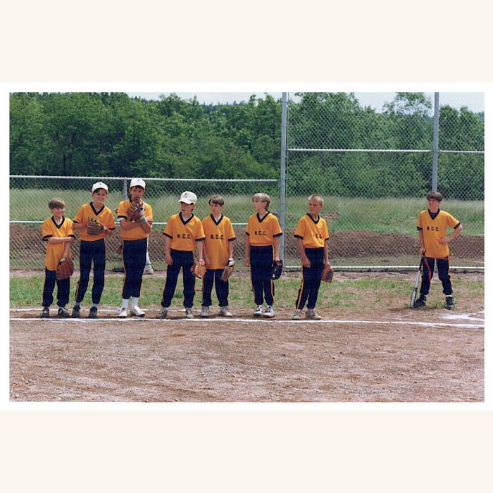 Youth baseball team lineup